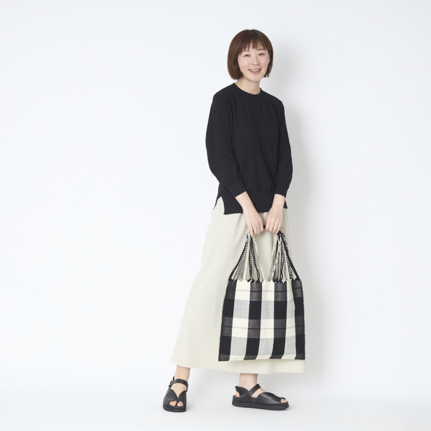 Moonbird/手織りのハンモックバッグ Lサイズ